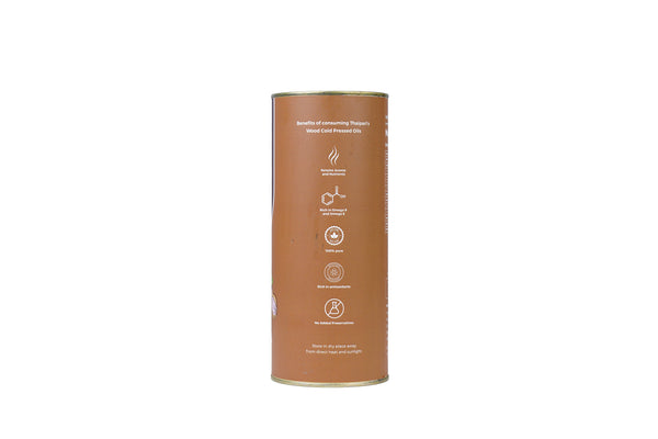 Groundnut oil can side
