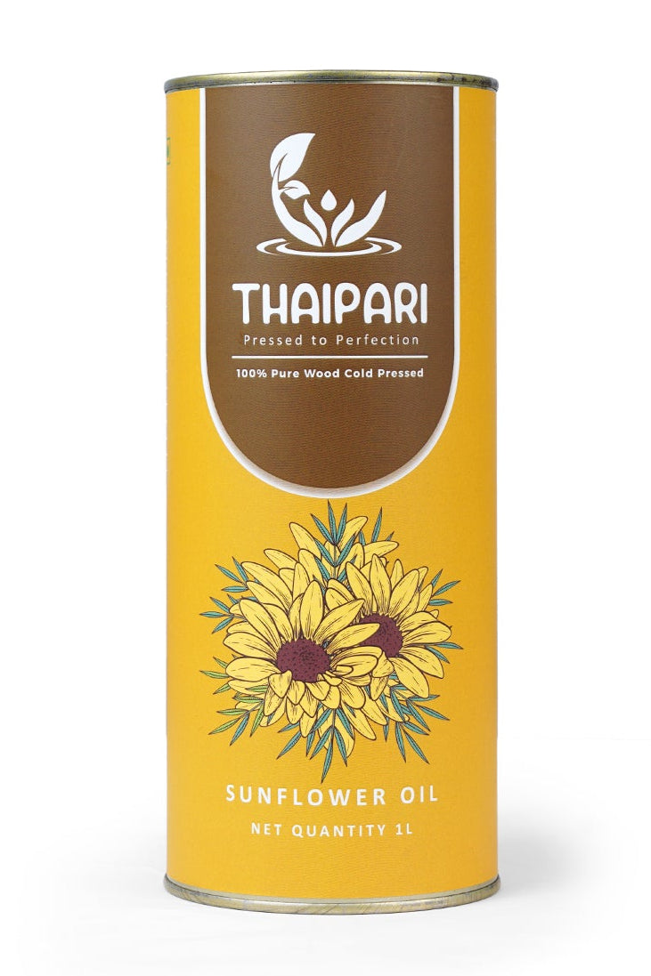 Sunflower oil can front