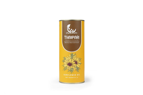 Sunflower oil can front